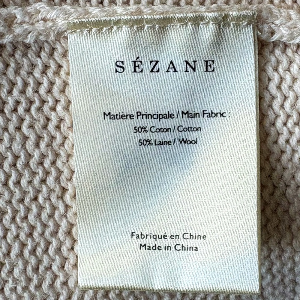 Sézane Orion cream knit sweater Size Small - Picture 7 of 9